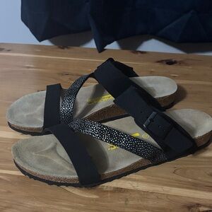 Viking life women’s Black Strappy Sandals with Buckle size 9 40